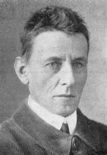 Carl Albert Loosli sur une photo ancienne, non datée, portant une cravate
